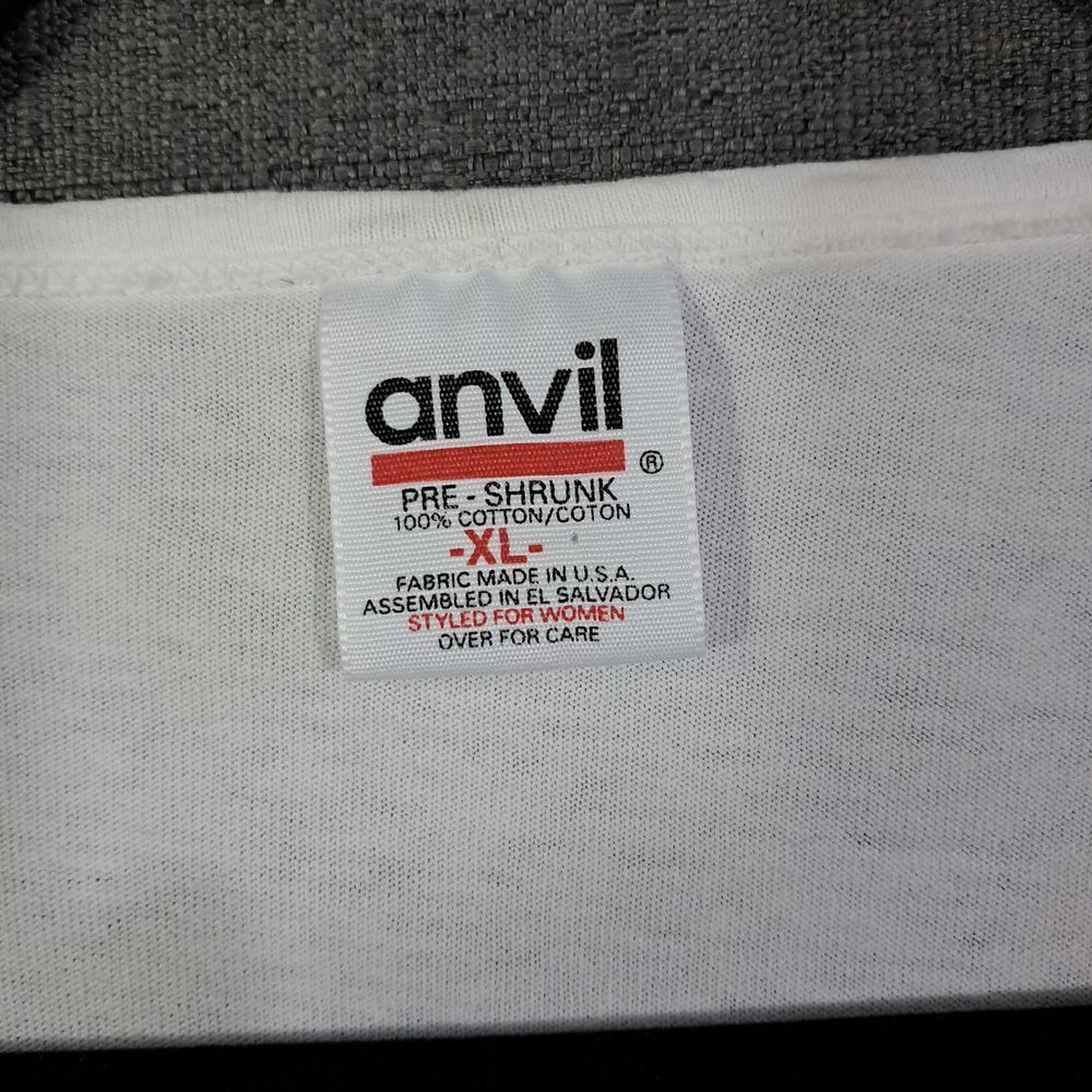Vintage Anvril Maui Shirt Women XL White USA Sun Tees Y2K Colorful Vacation Fish - Picture 9 of 13